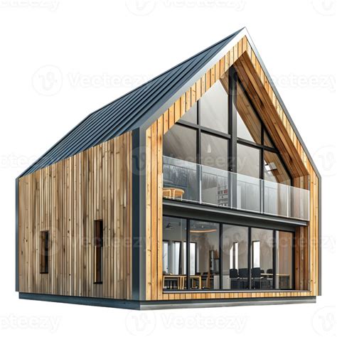 3D Rendering of a Modern Luxury House on Transparent Background 44017064 PNG