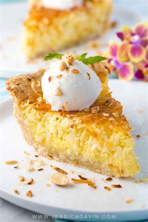 Coconut Custard Pie Recipe - Jessica Gavin