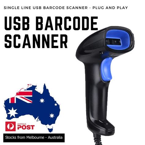 USB Wired Barcode Scanner with Stand – Plug and Play – Point of Sale ...