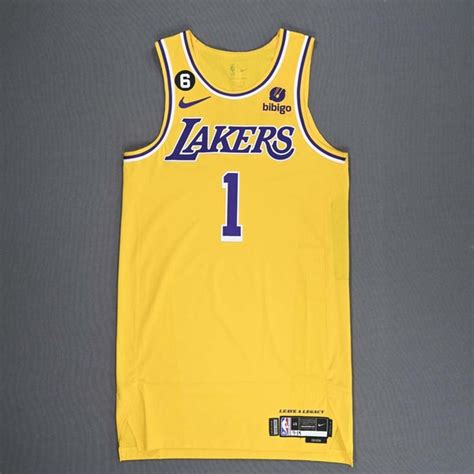 D'Angelo Russell - Los Angeles Lakers - Game-Worn Icon Edition Jersey ...