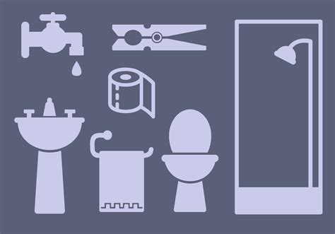 Bathroom Elements Vector 116614 Vector Art at Vecteezy