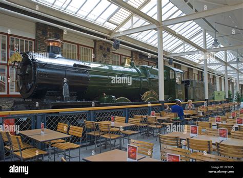 Steam locomotive in hall at Swindon McArthur Glen designer outlet Stock Photo, Royalty Free ...