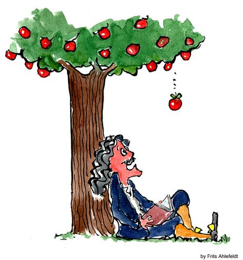 Newton under the apple tree waiting for the apple to fall... | Flickr - Photo Sharing!