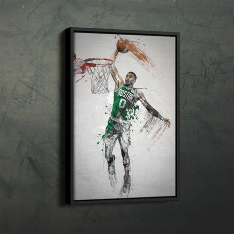 Jayson Tatum Poster Boston Celtics NBA Framed Wall Art Home Decor ...