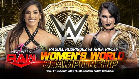 Lineup For Tonight's WWE RAW: Women's World Title Match | 411MANIA