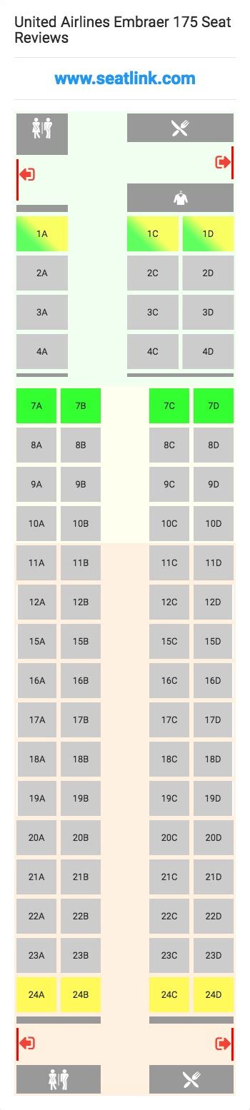 United Embraer Erj 175 Seating Chart | Awesome Home