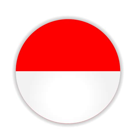 Round flag of Indonesia. Vector Illustration. 14635902 Vector Art at ...