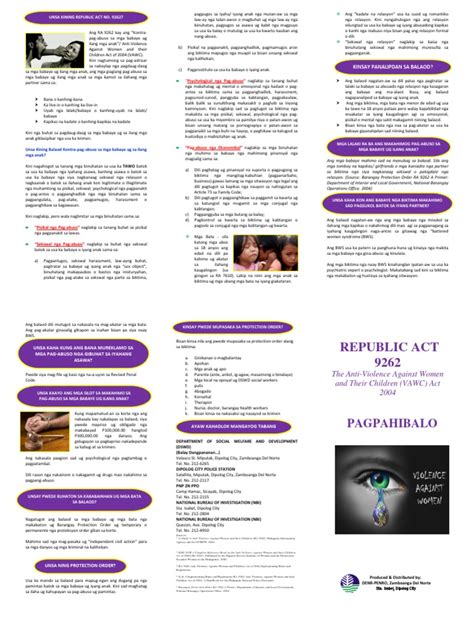 Leaflet RA 9262 Cebuano | PDF