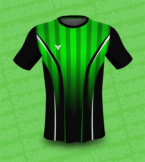 Hey Check this ! Green and Black Striped Soccer Jersey Design (Rs.150.00) https ...