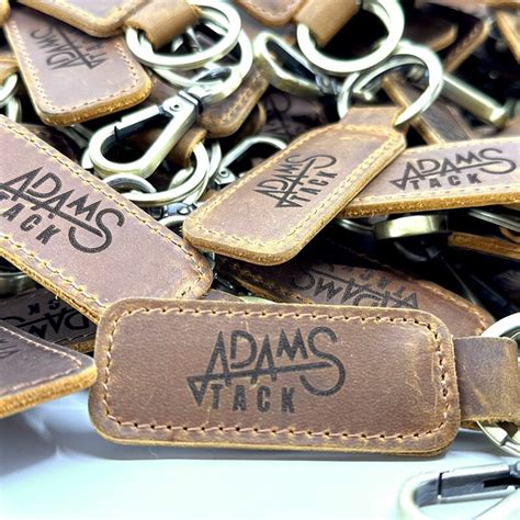 Bulk Leather Company Logo Keychains Personalized Logo - Etsy