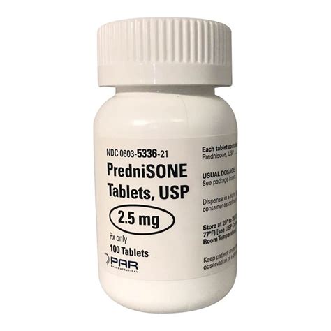 Rx PredniSONE Tablets, 2.5 mg, 100 count - Lambert Vet Supply | Dog ...