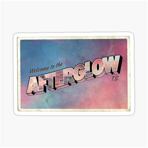 "Afterglow Postcard - Taylor Swift" Sticker for Sale by catskers ...