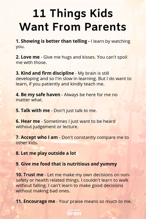 Raising Children: 11 Things Kids Need From Their Parents