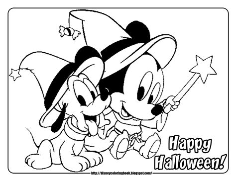 Disney Coloring Pages and Sheets for Kids: Mickey and Friends Halloween ...