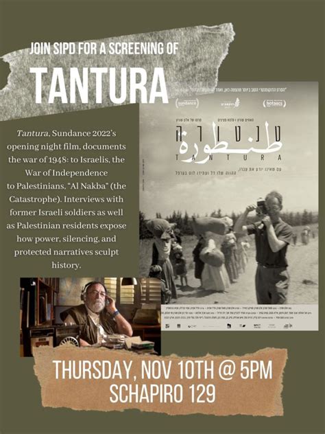 Tantura film screening! Join SIPD to watch Sundance 2022’s opening ...