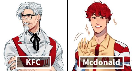 Illustrator Reimagines Fast Food Mascots As Anime Characters And Now ...