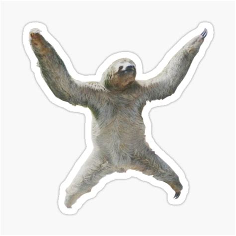 "SLOTH MEME" Sticker for Sale by BenDeano | Redbubble