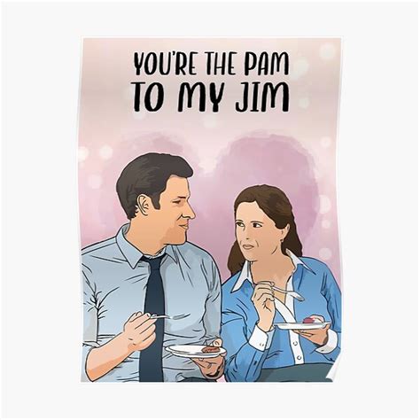 The Office Jim And Pam Premium Matte Vertical Poster