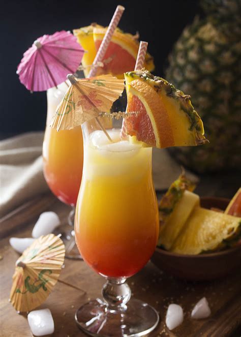 Coconut, Orange, and Pineapple Rum Punch - Just a Little Bit of Bacon