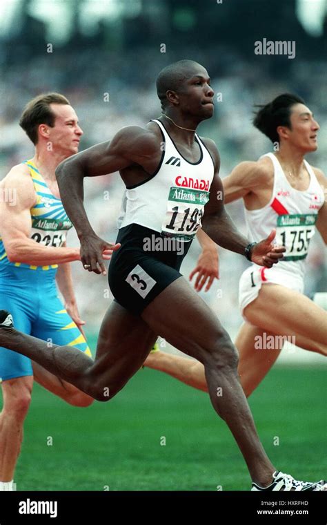 DONOVAN BAILEY 100 METRES ATLANTA 1996 01 August 1996 Stock Photo - Alamy