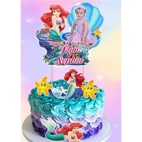 Little Mermaid Ariel Cake Topper Set | Shopee Philippines