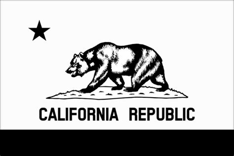 Black And White California Flag Clip Art at Clker.com - vector clip art ...