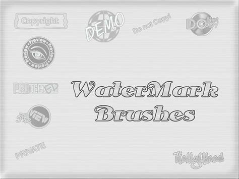 WaterMark Brushes - Photoshop Brushes | BrushLovers.com