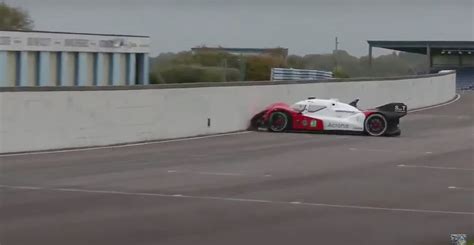 Self-Driving Roborace Car Starts, Immediately Crashes Into Wall ...