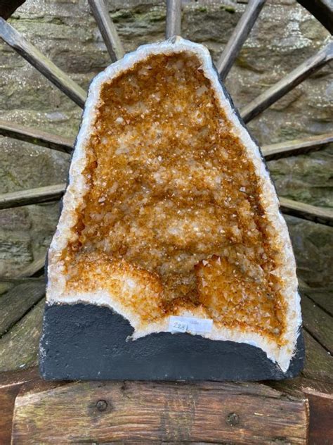 Citrine Geode. Crystal Cluster Druzy Premium Grade 13.15kg H31xW26xD22cm