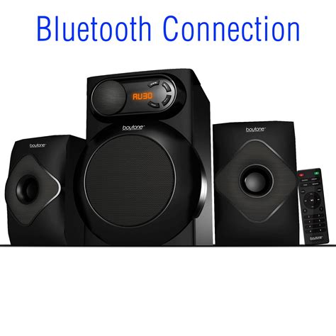 Boytone BT-220FN, Bluetooth Connection, 2.1 Multimedia speaker system, 40 Watt, Powerful Bass ...