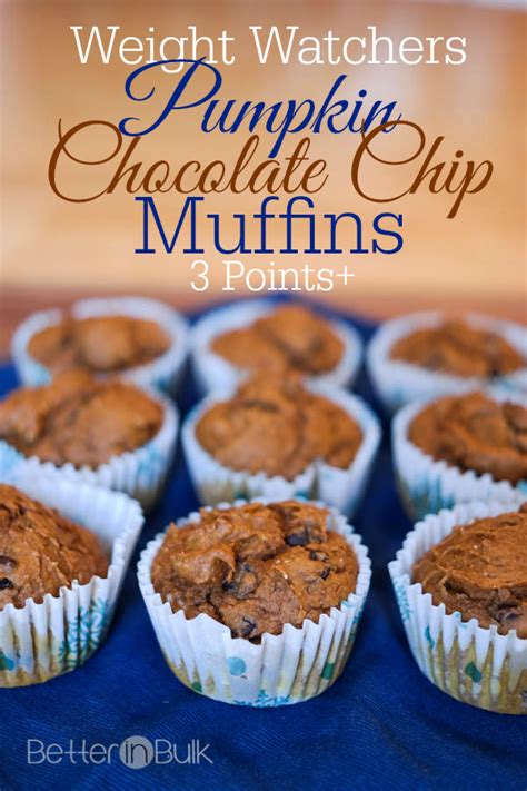 Weight Watchers Chocolate Pumpkin Muffins {1 PointsPlus}