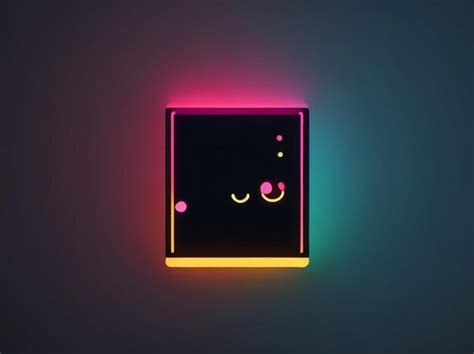 Premium AI Image | Wall with Neon Light on Dark Background for a ...