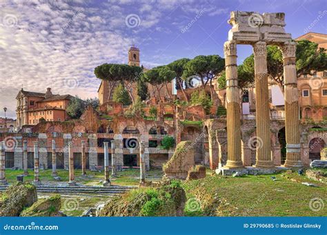 Ancient Ruins. Rome, Italy. Stock Image - Image of italy, historic ...