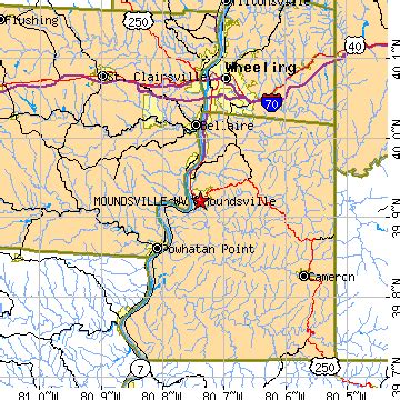 Moundsville, West Virginia (WV) ~ population data, races, housing & economy