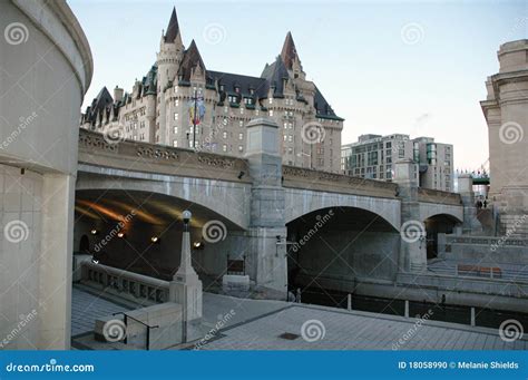 Canal Downtown Ottawa Canada Stock Photo - Image of urban, chateau ...