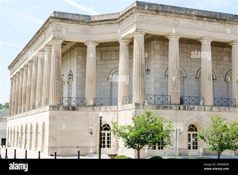 Macon Georgia,Macon Coliseum,Macon City Auditorium restored columns,outside exterior,building ...