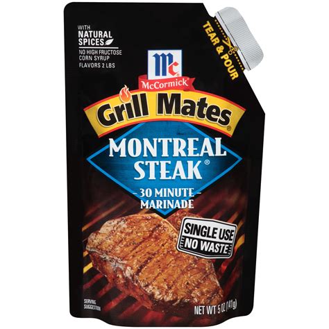 McCormick Grill Mates Montreal Steak Single Use Marinade, 5 oz - Walmart.com