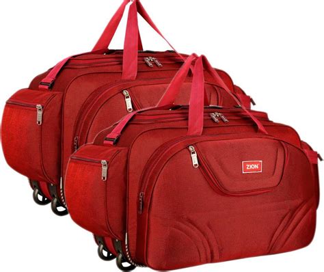 Waterproof Lightweight 40 L Luggage Travel Duffel Bag with Two Wheel set of 2 Duffel With Wheels ...