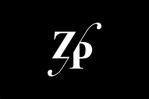 ZP Monogram Logo Design By Vectorseller | TheHungryJPEG.com