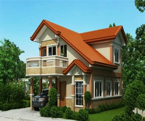 Double Story House, Two Story House Design, House Balcony Design, House ...