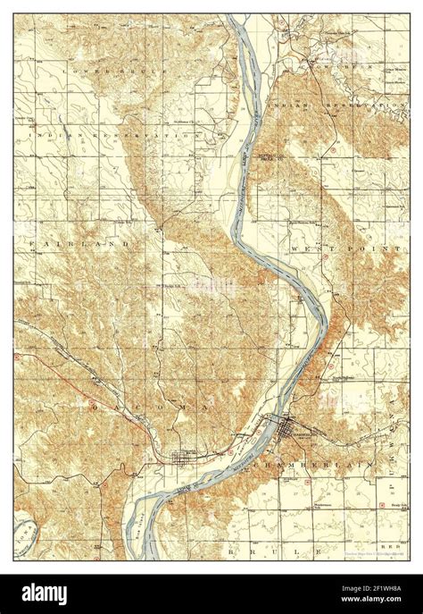 Chamberlain south dakota map Cut Out Stock Images & Pictures - Alamy