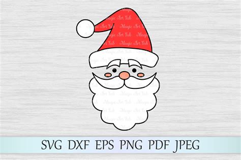 Santa Face Svg Cut File