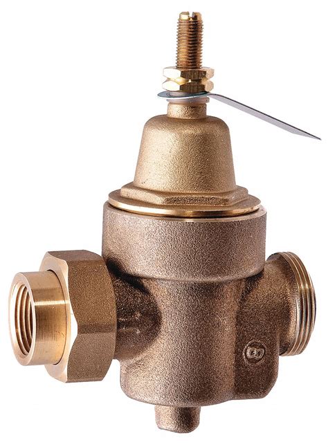 WATTS Water Pressure Reducing Valve: Std, Strainer, Lead Free Brass, 3/ ...