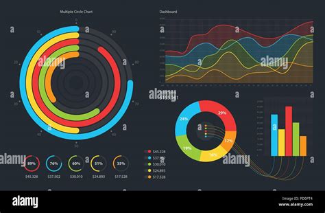 Minimalistic infographic template with flat design daily statistics ...