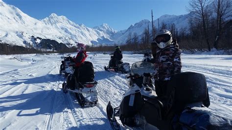 Spencer Glacier Snowmobile Tour - Alaska Snowmobile Tours ~ Alaska ...