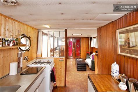 Barge interior | Floating house, Barge interior, House