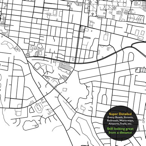 Murfreesboro TN Map Print Tennessee USA Map Art Poster City - Etsy