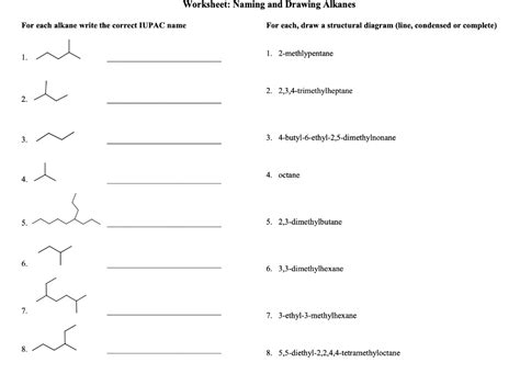 ️Naming Alkenes Worksheet 2 Answers Free Download| Gambr.co