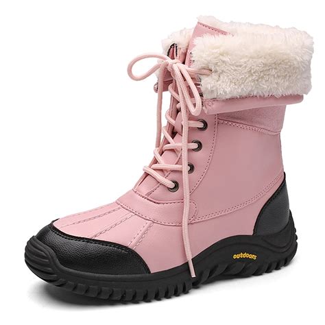 【着後レビューで 送料無料】 Women Wo for Boots On Slip Warm Lined Fur with Shoes ...