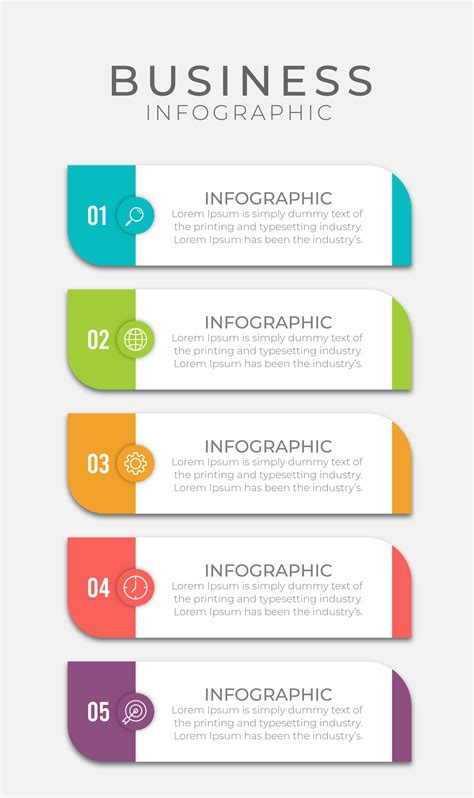 Horizontal business infographic design in color 1109647 Vector Art at Vecteezy